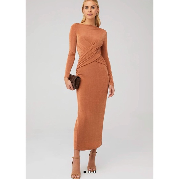 Significant Other Rosie Crisscross Cutout Midi
Dress in Caramel NWT - Picture 6 of 11